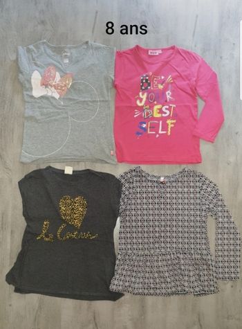 Lot t-shirts 8 ans