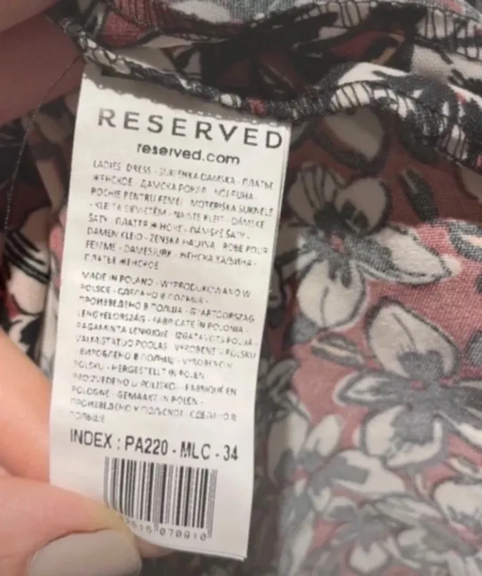 Robe fleurie Réserved – taille 34- Neuve - photo numéro 6