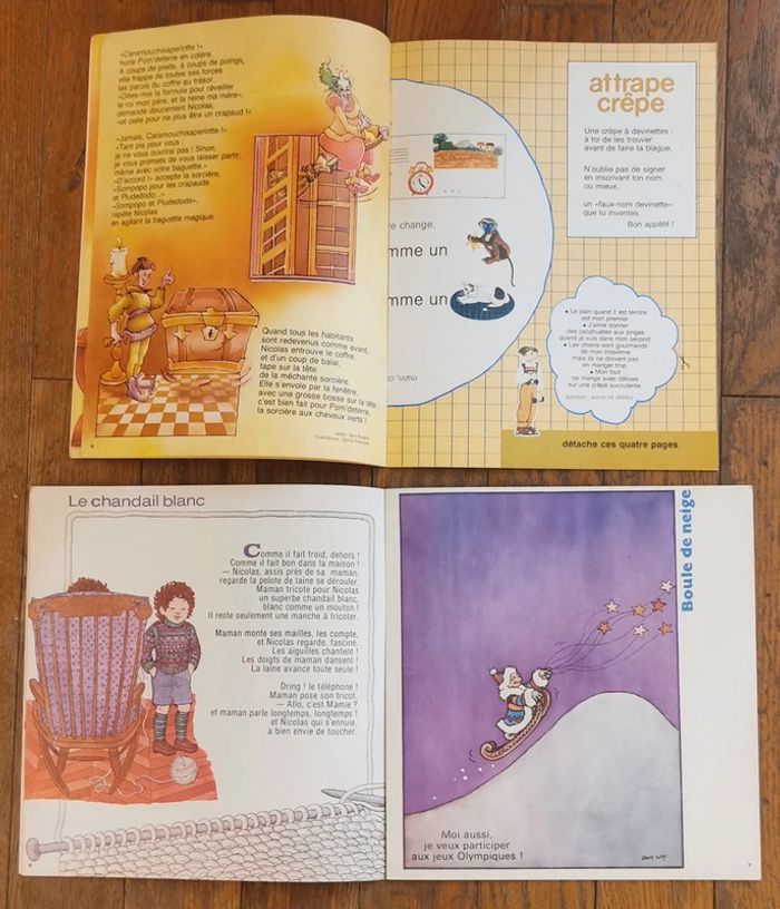 Lot 2 anciens magazines perlin et pinpin années 80 vintage - photo numéro 4