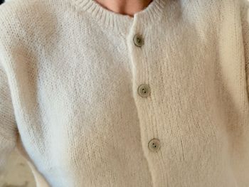 Gilet - Ecru - A Boutonner - Décontracté - Cocooning - Automne