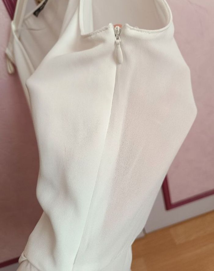 Blouse "Zara" blanc- crème en T.38 Neuve - photo numéro 6