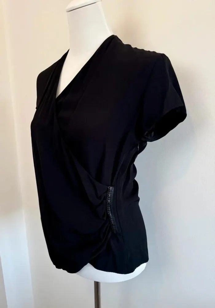 Blouse Ikks femme noir taile 36 parfait état - photo numéro 3