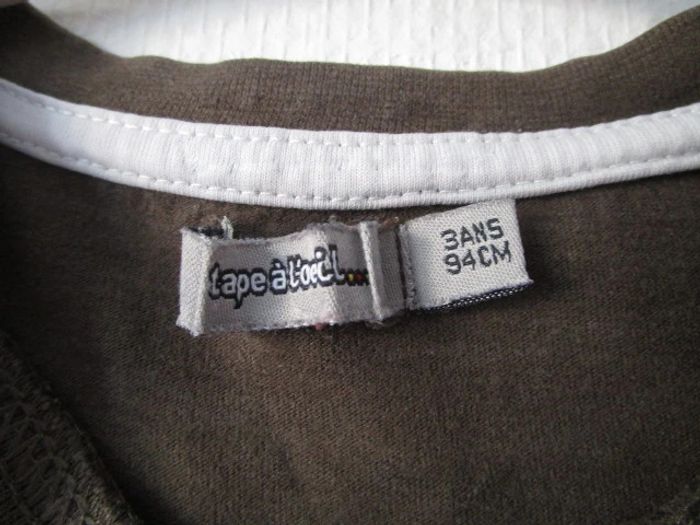 T-shirt marron Tape à l'œil 3 ans TBE - photo numéro 4