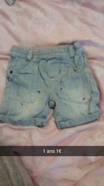 Short jean élastique