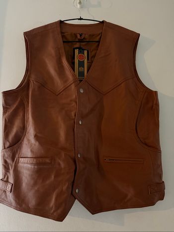 Homme 5884 billie genuine leather vest