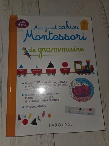 Mon grand cahier montessori de grammaire