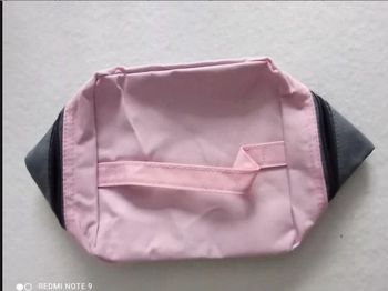 Vanity pliable gris et rose