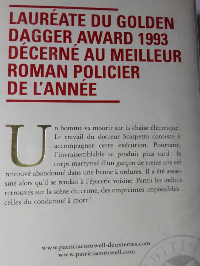 Patricia Cornwell - Une peine d'exception - photo numéro 3
