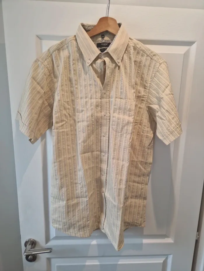 Tres belle chemise vintage année 90 taille l made in France bye chatel - photo numéro 2