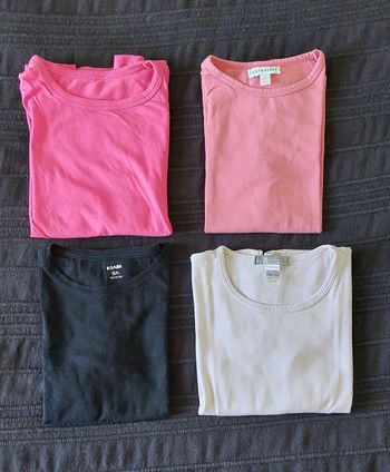 4 tee shirts manches courtes
