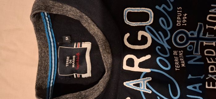 Sweat-shirt marine 5 ans Terre de marins - photo numéro 4