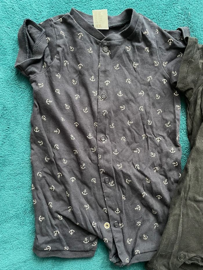2 grenouillère bébé garçon 3 mois H&M - photo numéro 3