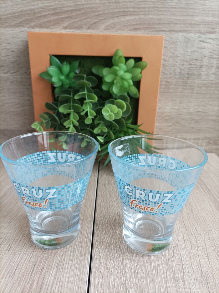 Lot 2 verres Cruz Fresco - photo numéro 2