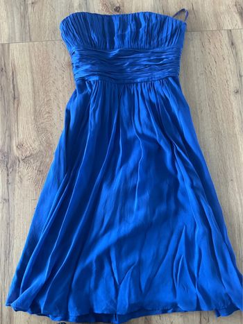 Robe bustier cérémonie bleu Maison 1 2 3 taille 34