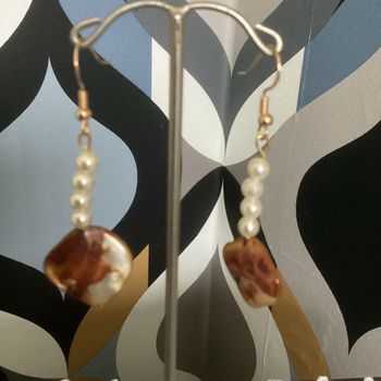 Pendentifs oreilles perles