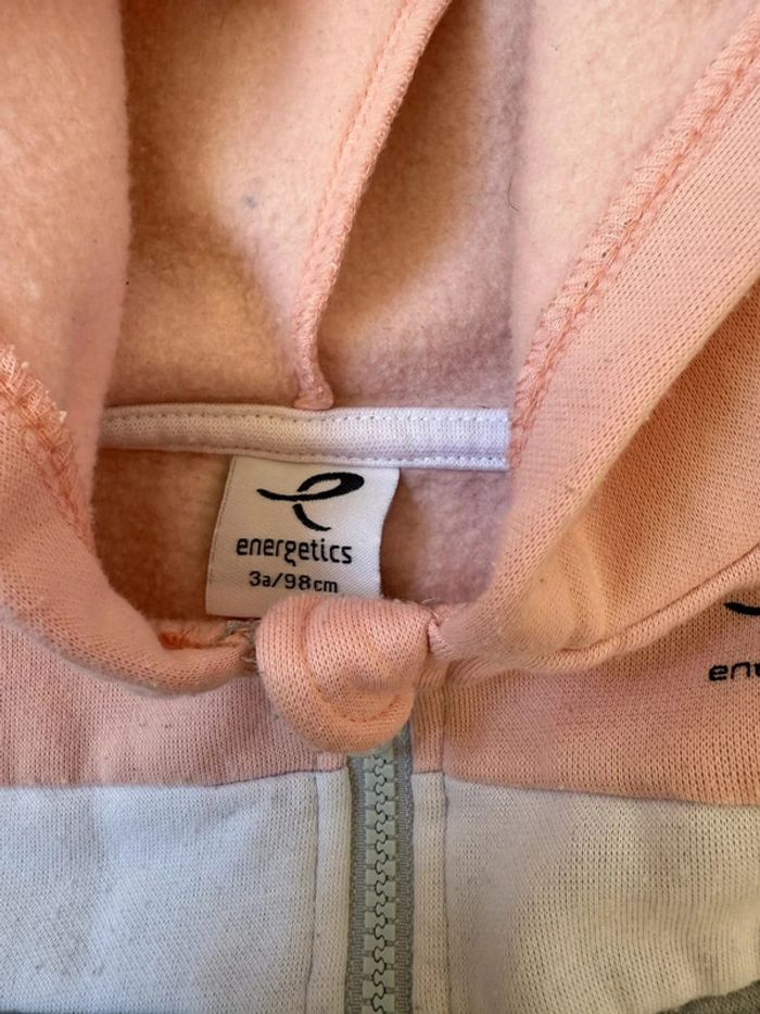 🎀 Gilet rose et gris décathlon 3 ans - photo numéro 3