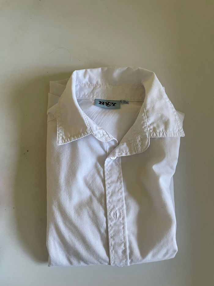 Chemise blanche manches courtes 8 ans