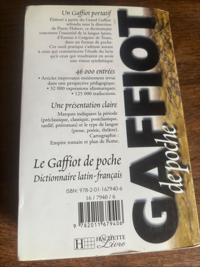Le gaffiot de poche dictionnaire latin français - photo numéro 2