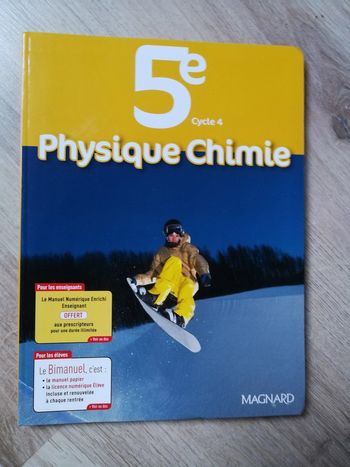 Le Bimanuel, 5e cycle 4 Physique - Chimie