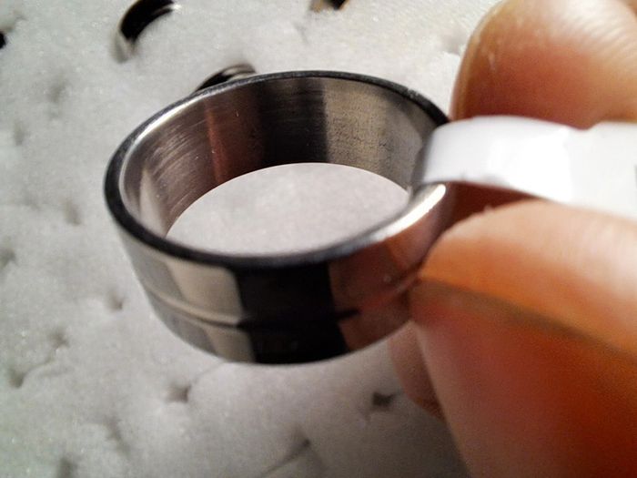 Bague acier inoxydable argentée - photo numéro 3