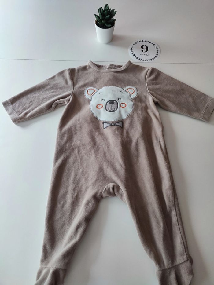 Pyjama velours Tex Baby – 9 mois