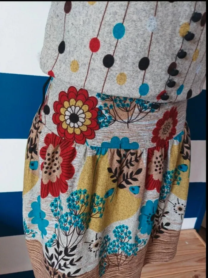 Robe pull manches courtes Lavand femme taille S - photo numéro 2