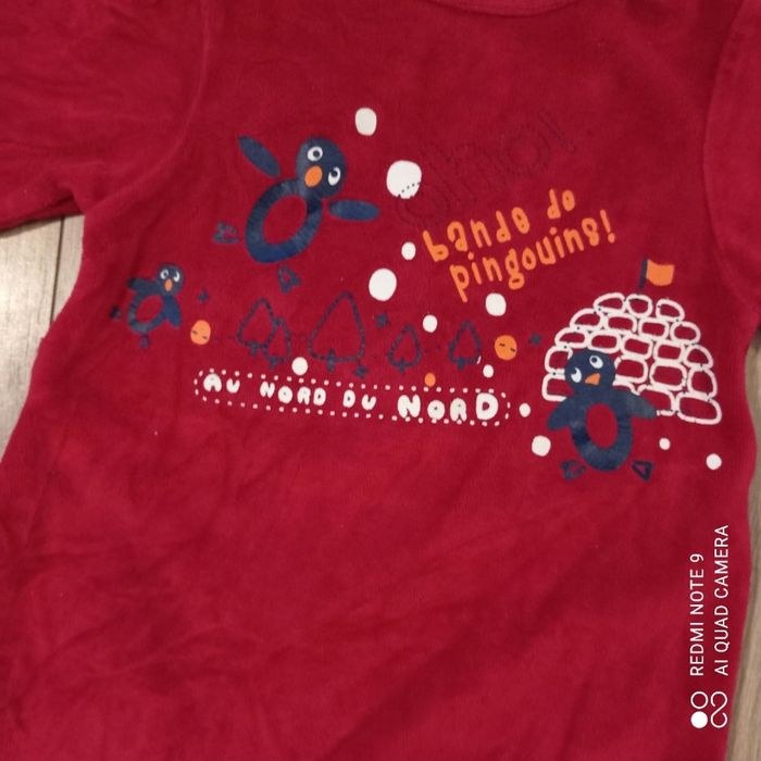 Grenouillère rouge 9mois - photo numéro 2