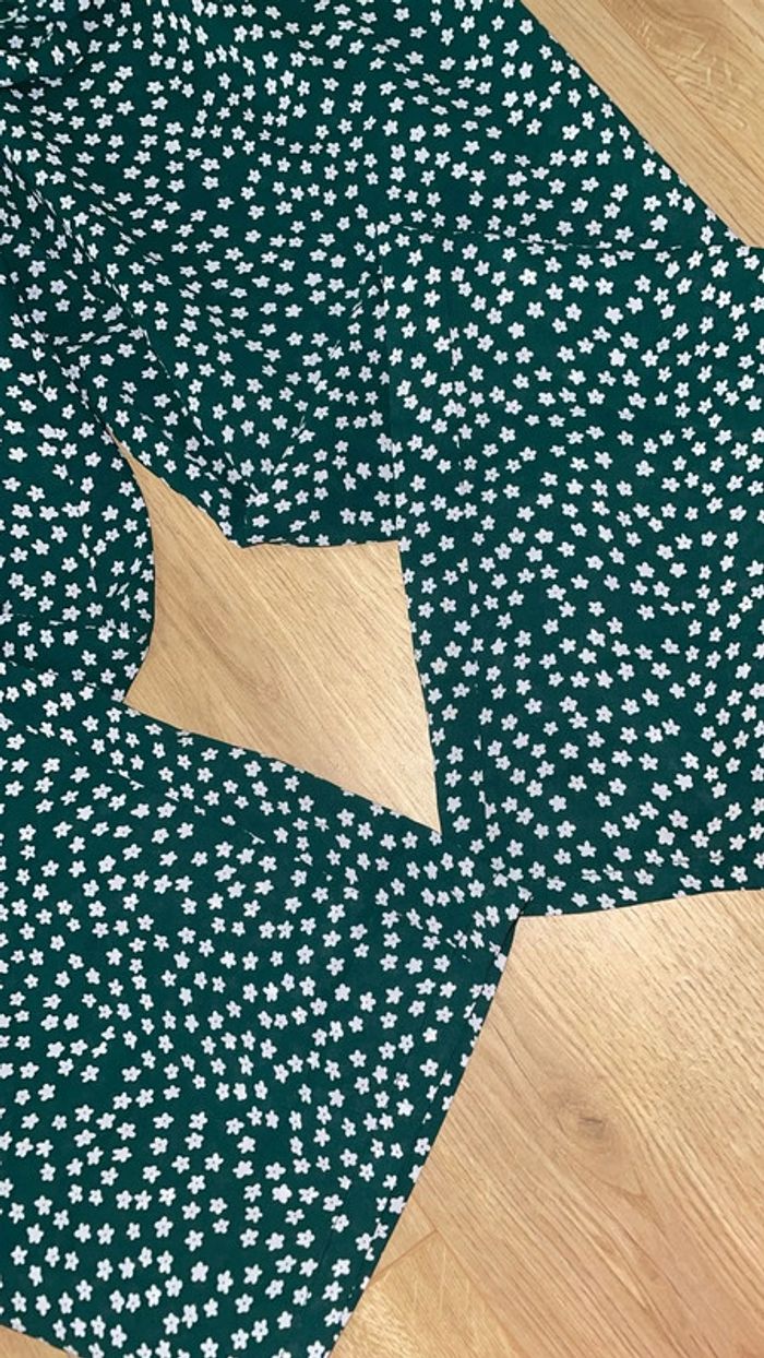 Pantalon toile vert à étoile taille S/M - photo numéro 2
