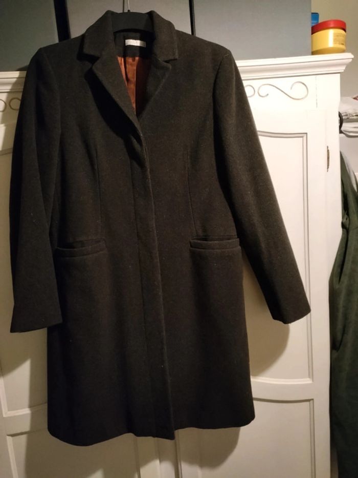 Manteau  Promod marron neuf jamais porté en 75%laine taille 42