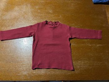 T-shirt manche longue bordeaux