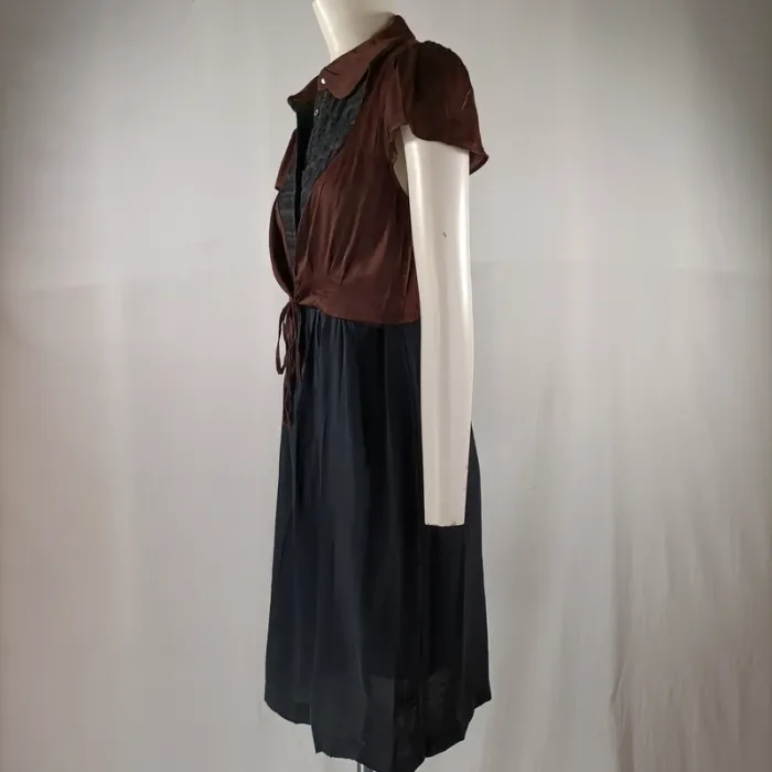 Robe fluide aspect satiné - Cotélac - Taille 1 A1152 - photo numéro 3