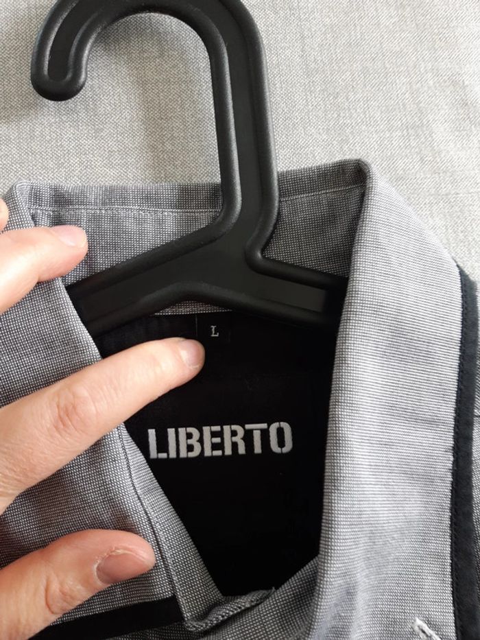 Chemise grise Liberto Taille L - photo numéro 4