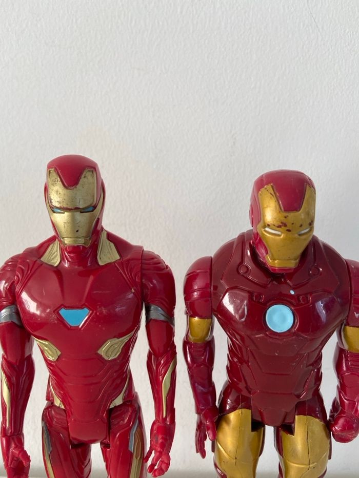 Lot 2 Figurines Iron Man Marvel Hasbro 2014- 2017- 30 cm - photo numéro 2
