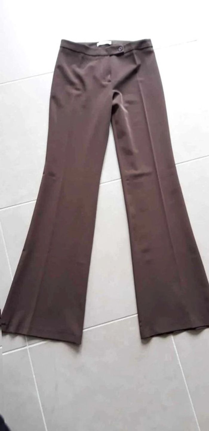 Pantalon  leger marron  T38 - photo numéro 3