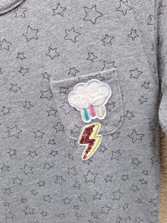 👗 Magnifique robe pailletée manches longues Kiabi 10 ans - photo numéro 2