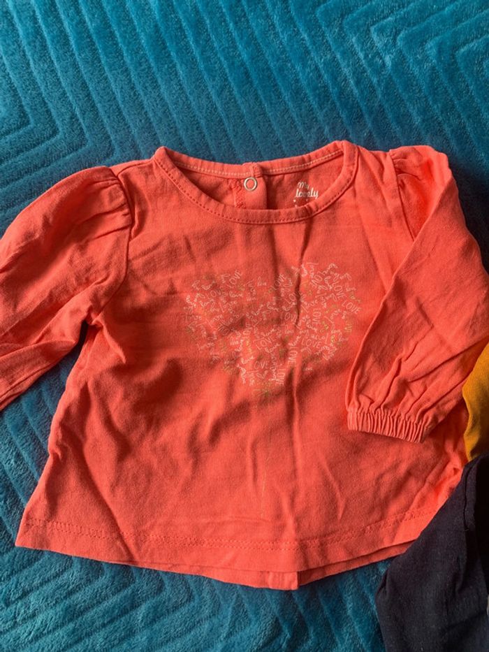 Lot 6 tee shirts fille 3 mois - photo numéro 8