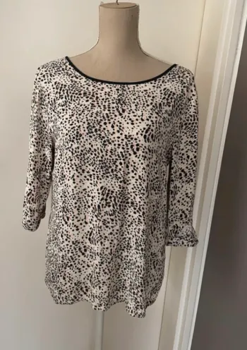 Promod Blouse multicolore  femme taille 38/M Excellent état Manche 3/4