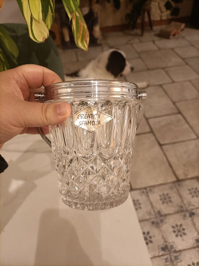 Petit seau à glaçon en crystal - photo numéro 2