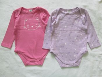 Bodies Manches Longues, Bébé Fille 12 Mois, Baby Club