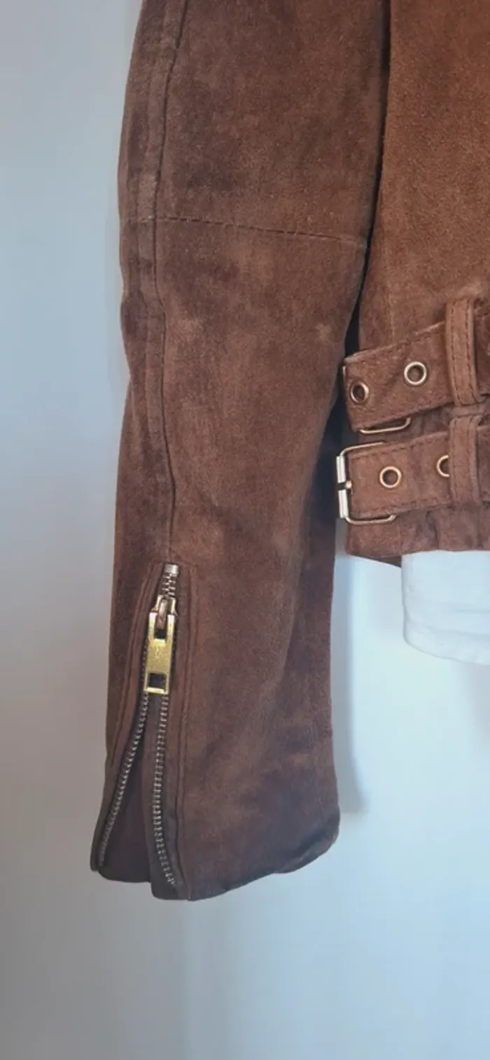 🧥 Perfecto Mango en cuir véritable – Chocolat intense - LA tendance de cet automne - photo numéro 10