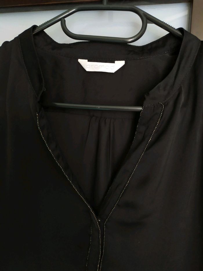 Chemise satiné col V - photo numéro 2