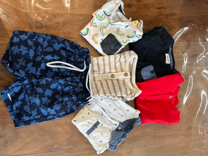 Lot de 5 t shirt et 1 short