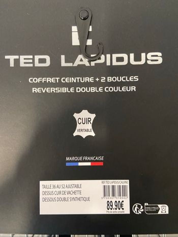 Ceinture homme Ted lapidus neuf,avec 2 boucles différentes - photo numéro 2