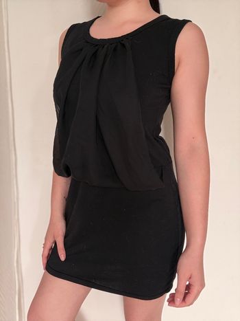 Robe noire voile ZANZEA M – fluide élégante été