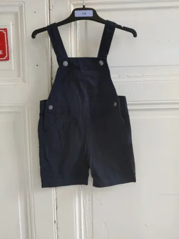 Salopette short marine Kiabi 3 ans