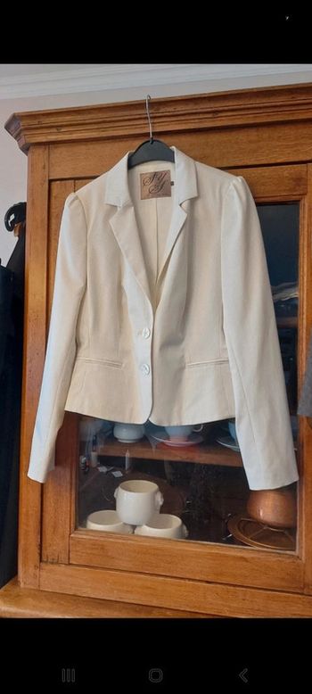 Jolie Blazer blanc lignée by Steps taille 38