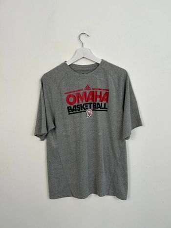T-shirt Homme Adidas Climalite Gris et Rouge | Taille S | Très Bon État | Sport Training | #TM55