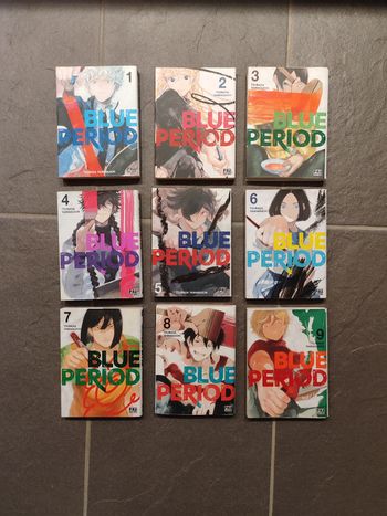 Lot de 9 livres Mangas blue period