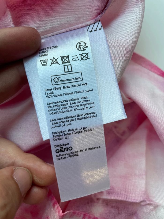 Robe rose légère en viscose 10 ans Gemo - photo numéro 4