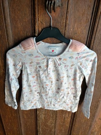 Ravissant tee shirt Cyrillus x Elle 8 ans 